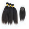 Длинные Кинкы прямые перуанские волнистые курчавые волосы девственницы 3 пачки с закрытием поставщик